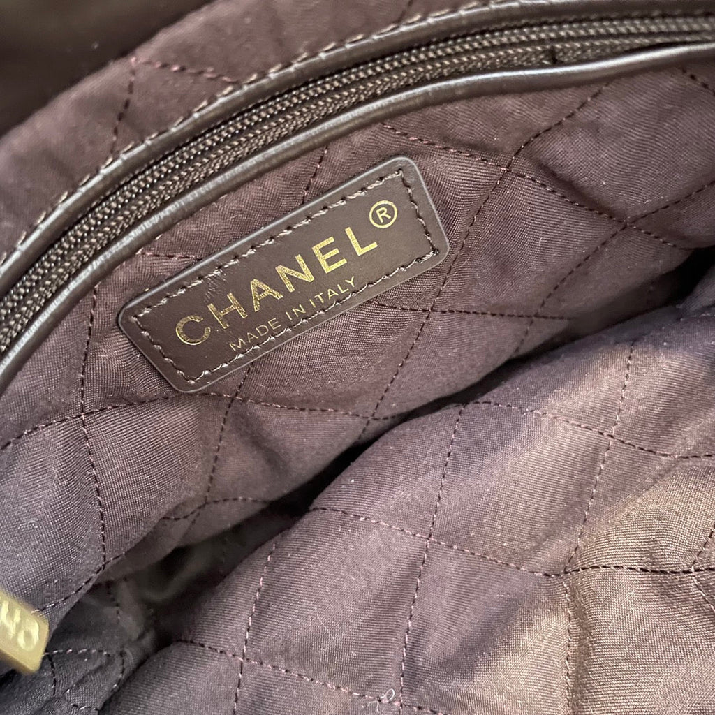 Chanel AS3989 Mini Handbag brown Leather