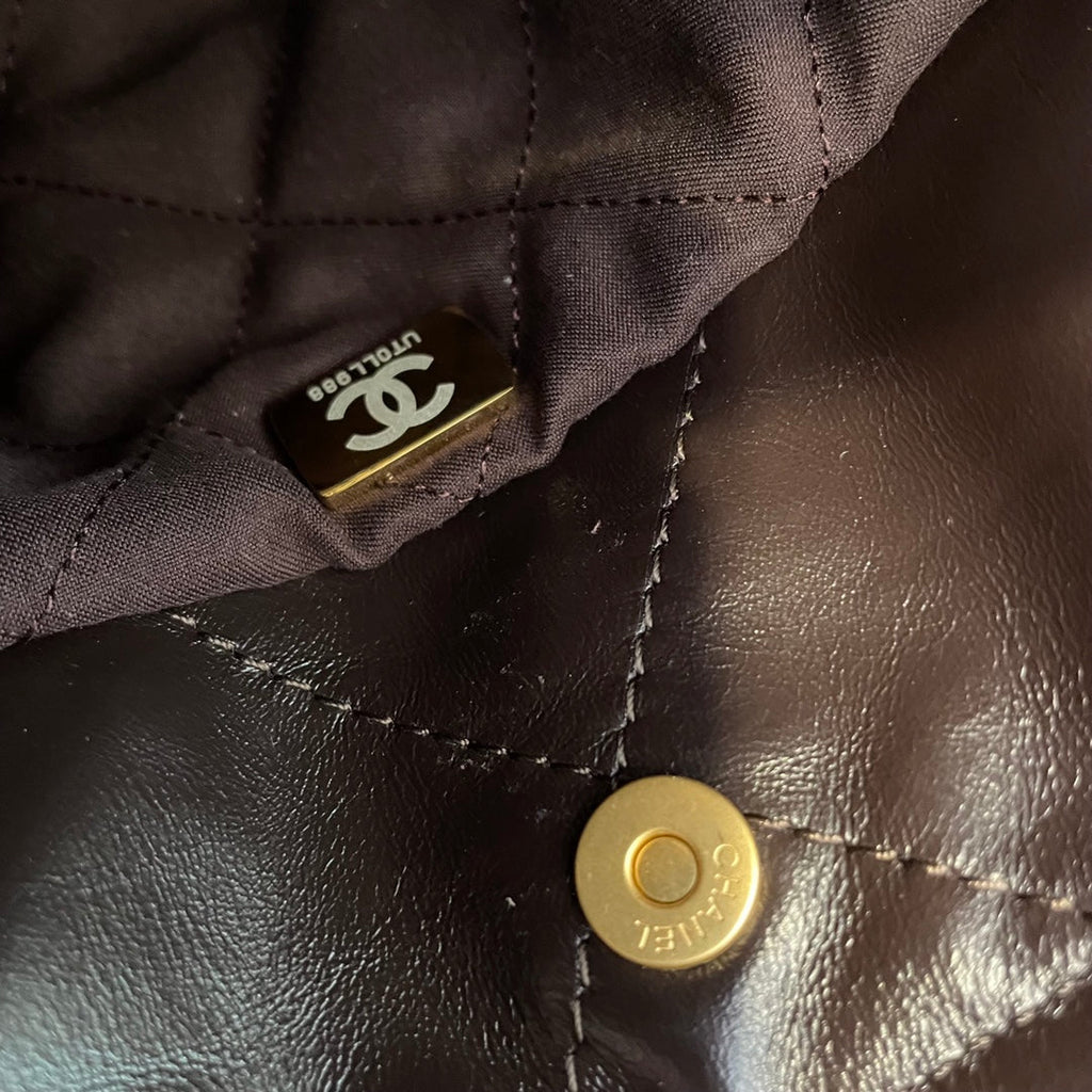 Chanel AS3989 Mini Handbag brown Leather