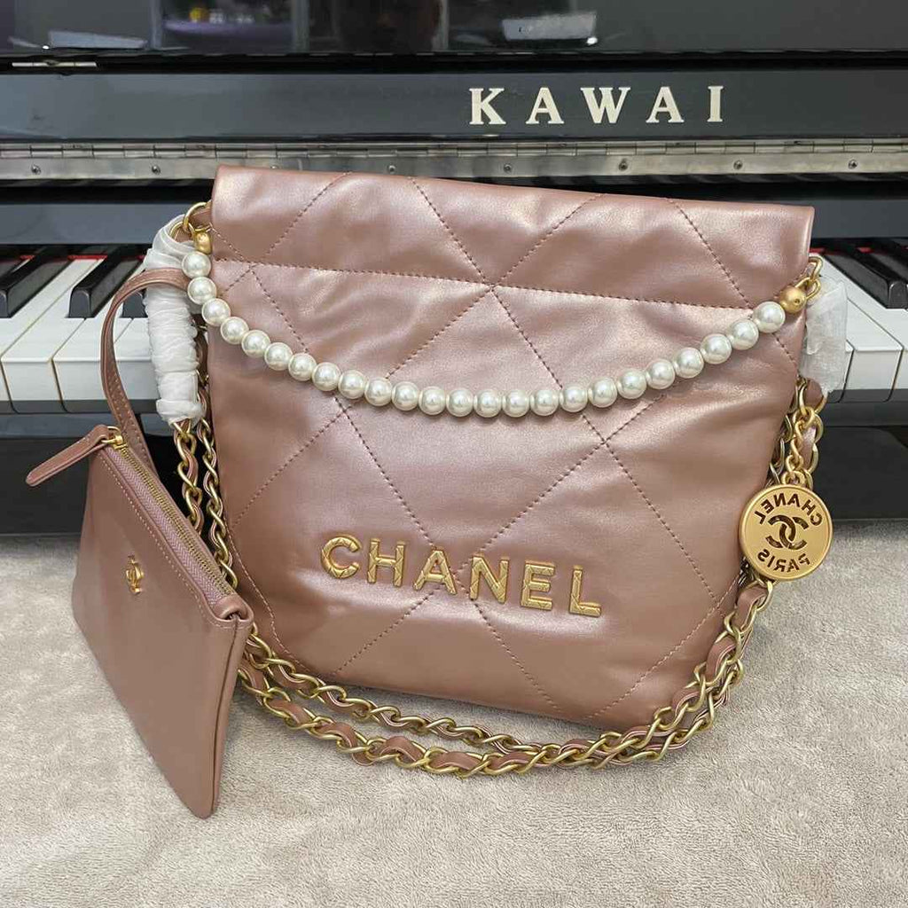 Chanel AS3989 Mini Handbag Pink Leather