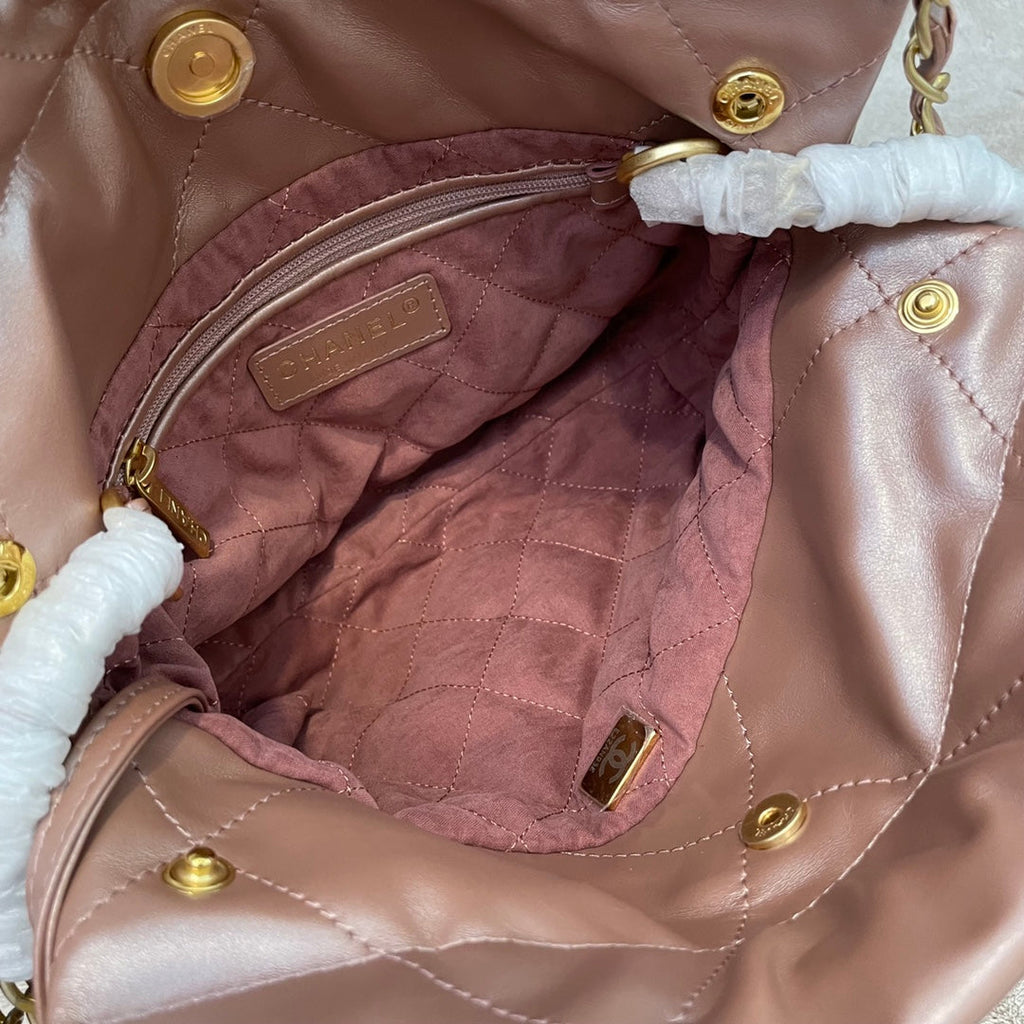 Chanel AS3989 Mini Handbag Pink Leather