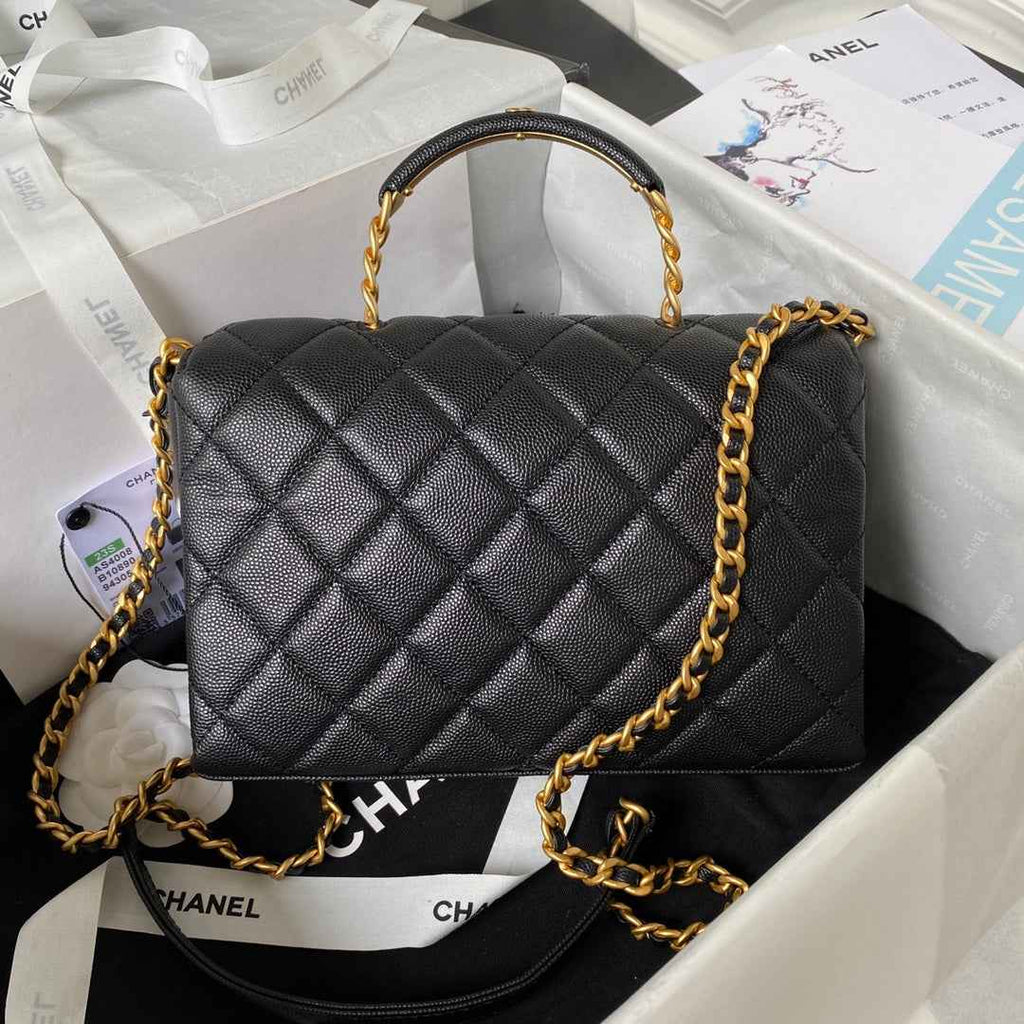 Chanel AS4008 Crossbody Black Calfskin