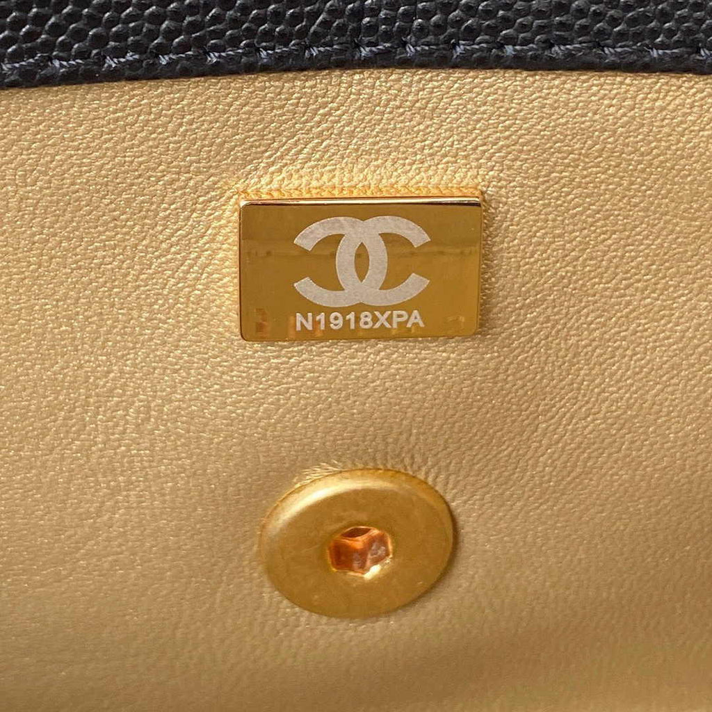 Chanel AS4008 Crossbody Black Calfskin