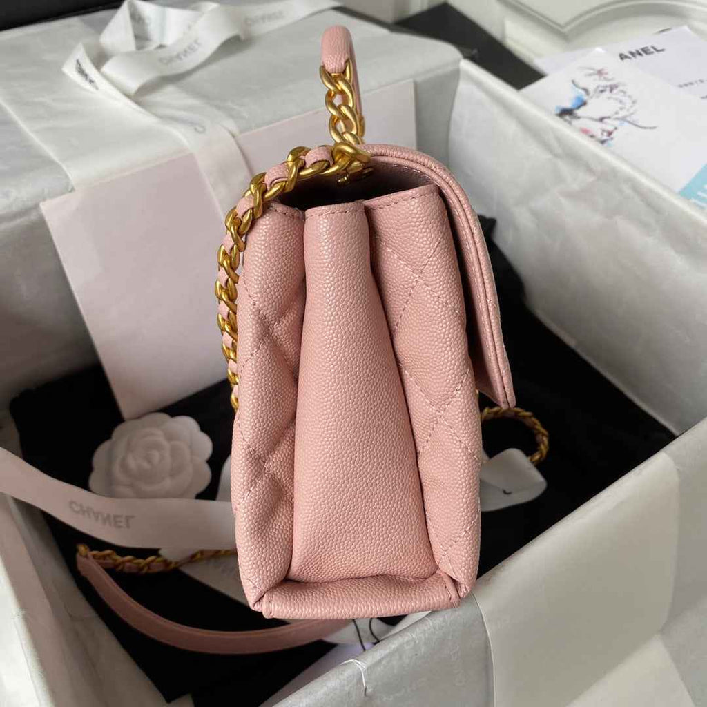 Chanel AS4008 Crossbody Pink Calfskin