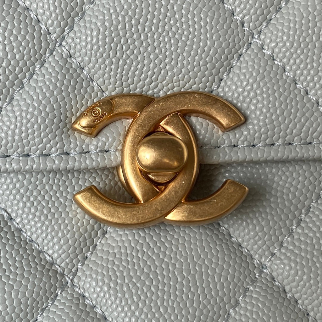 Chanel AS4008 Crossbody Gray Calfskin