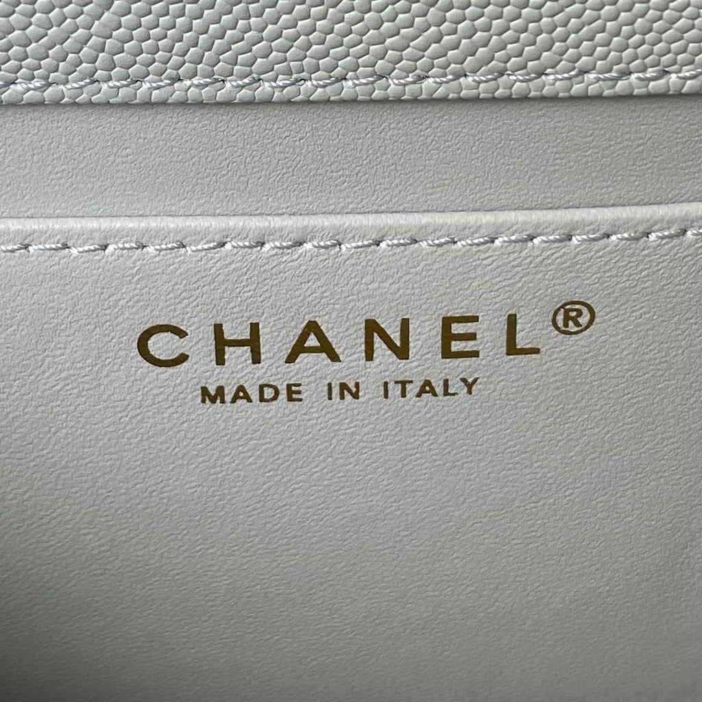 Chanel AS4008 Crossbody Gray Calfskin