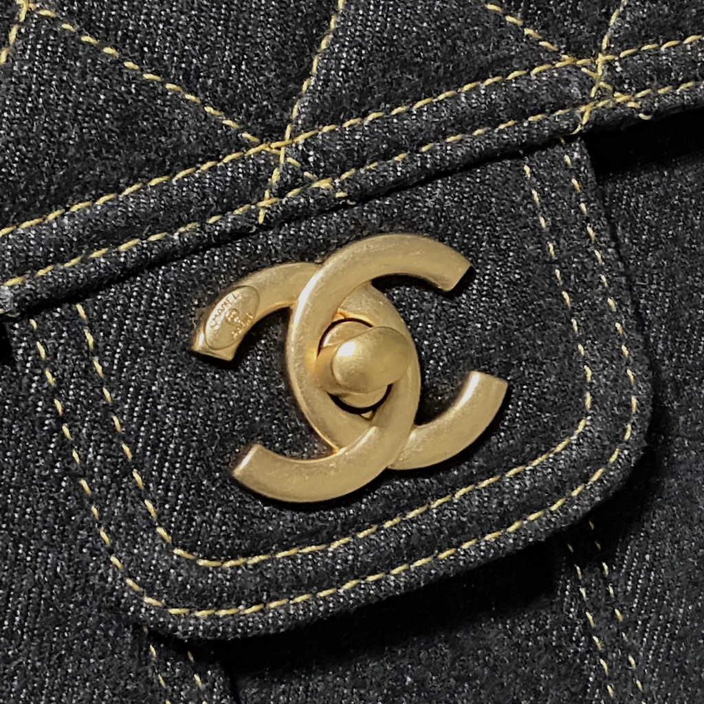 Chanel AS4031 Flap Bag Denim Black