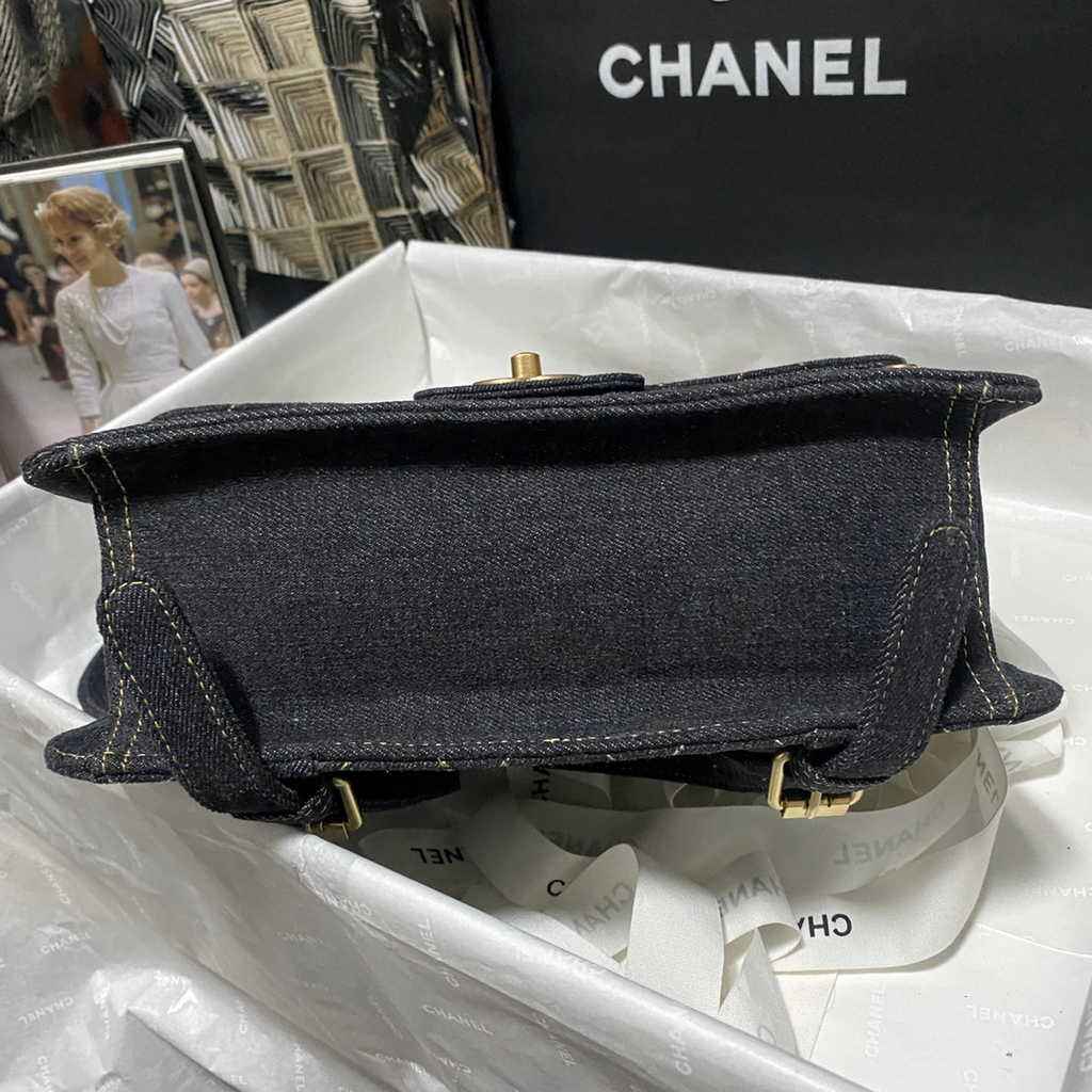 Chanel AS4031 Flap Bag Denim Black