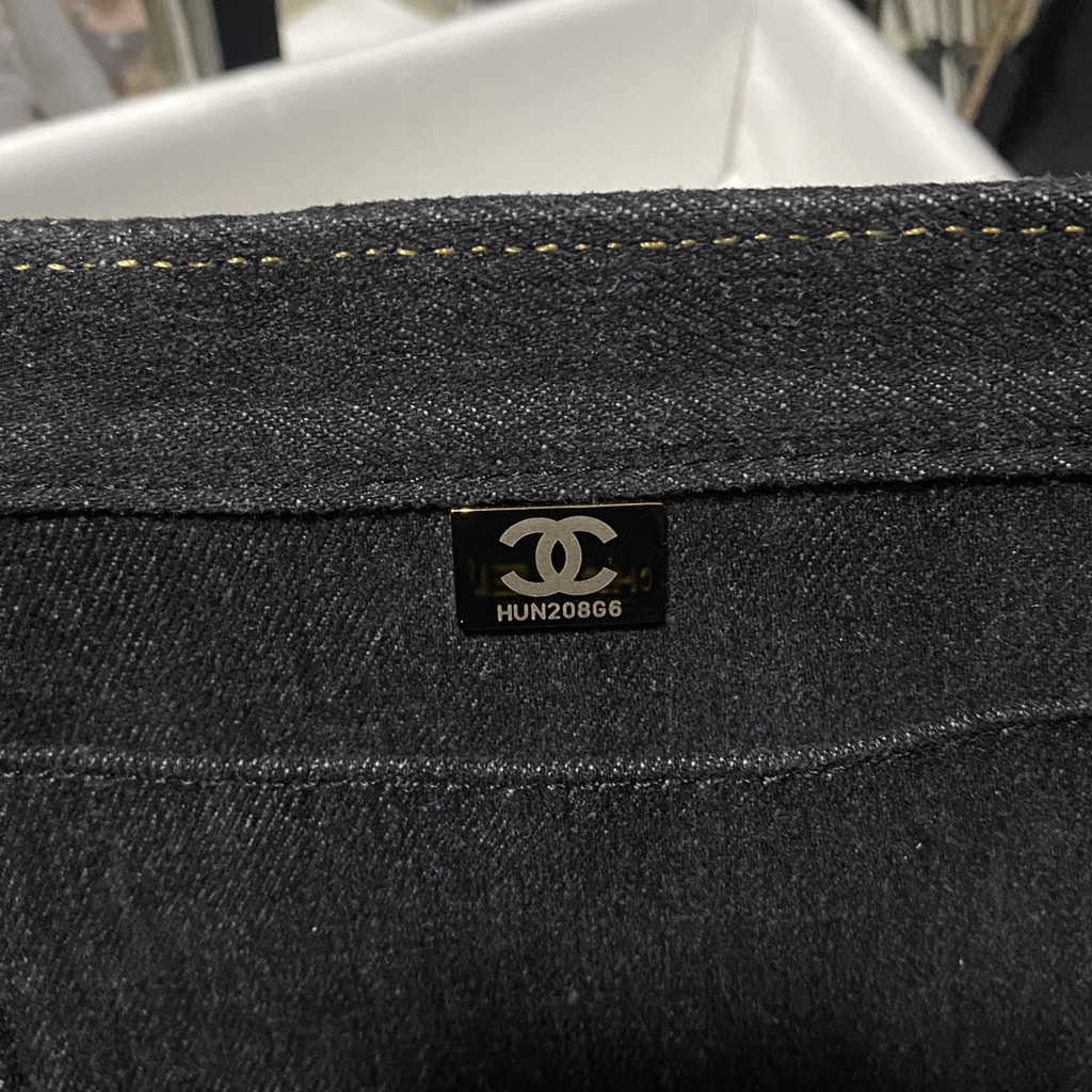Chanel AS4031 Flap Bag Denim Black