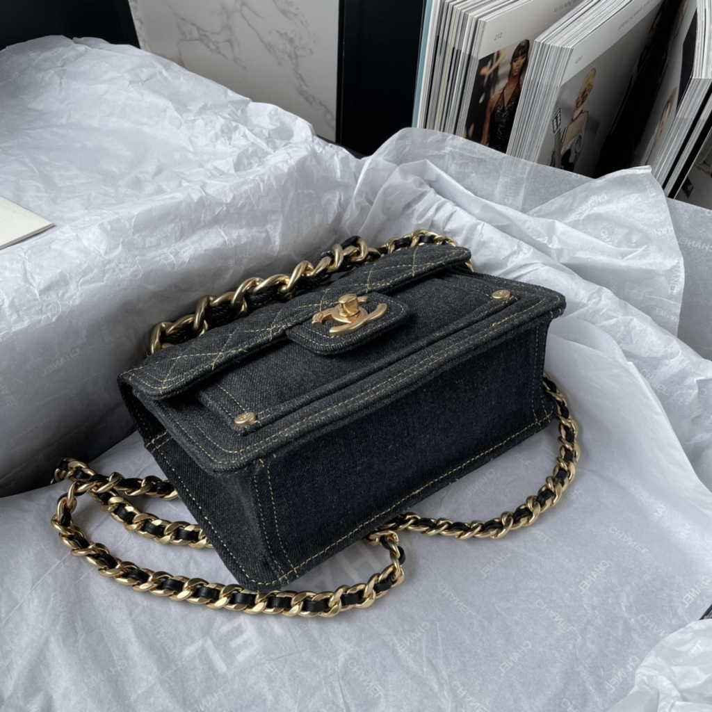 Chanel AS4051 Flap Bag Denim Black