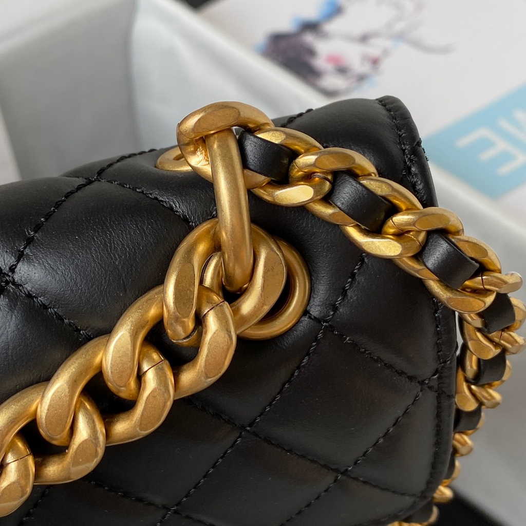 Chanel AS4051 Flap Bag Lambskin Black