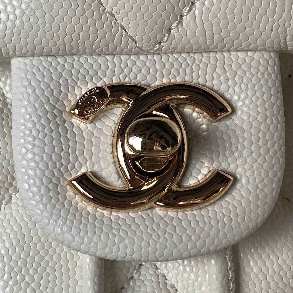 Chanel AS4058 Backpack Calfskin Gold-Tone Beige