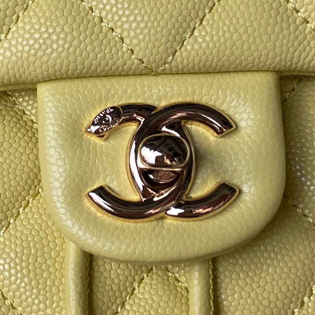 Chanel AS4058 Backpack Calfskin Gold-Tone Yellow