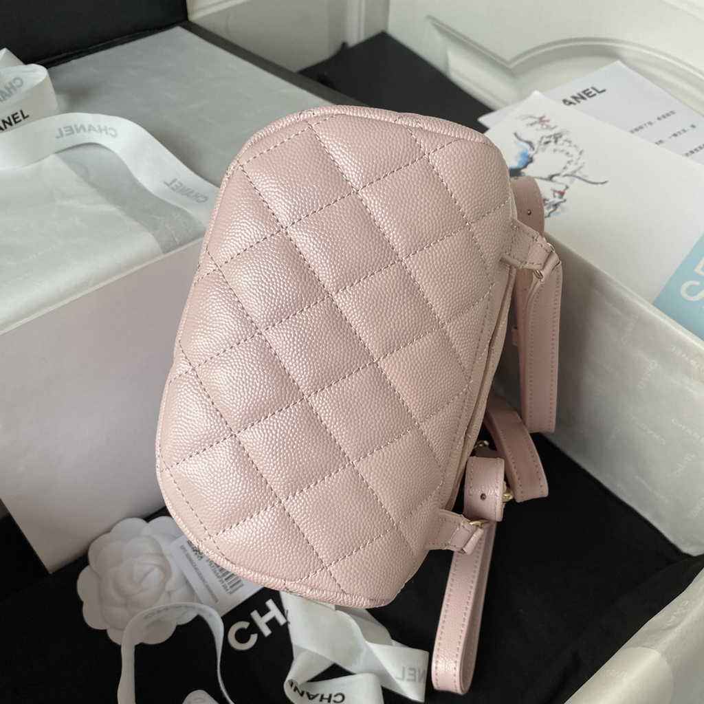 Chanel AS4058 Backpack Calfskin Gold-Tone Light Pink