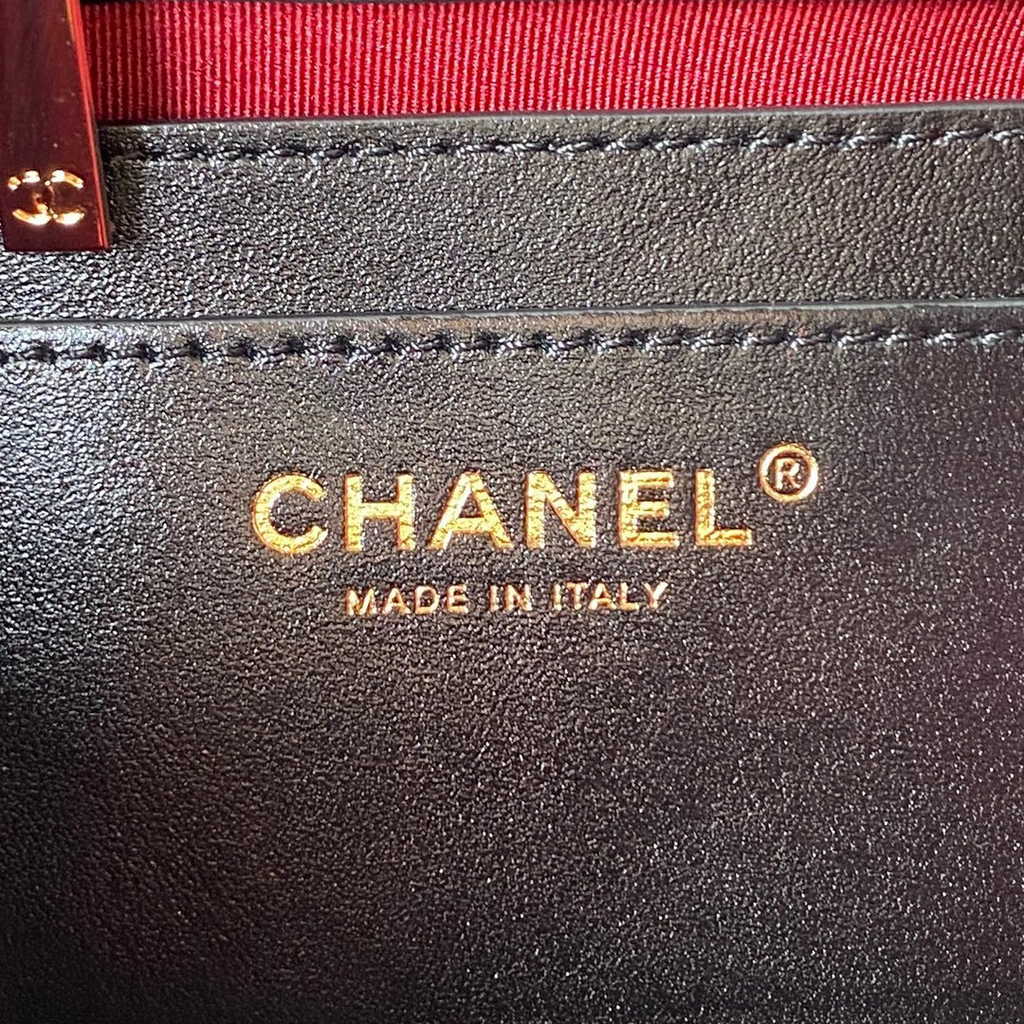 Chanel AS4058 Backpack Calfskin Gold-Tone Black