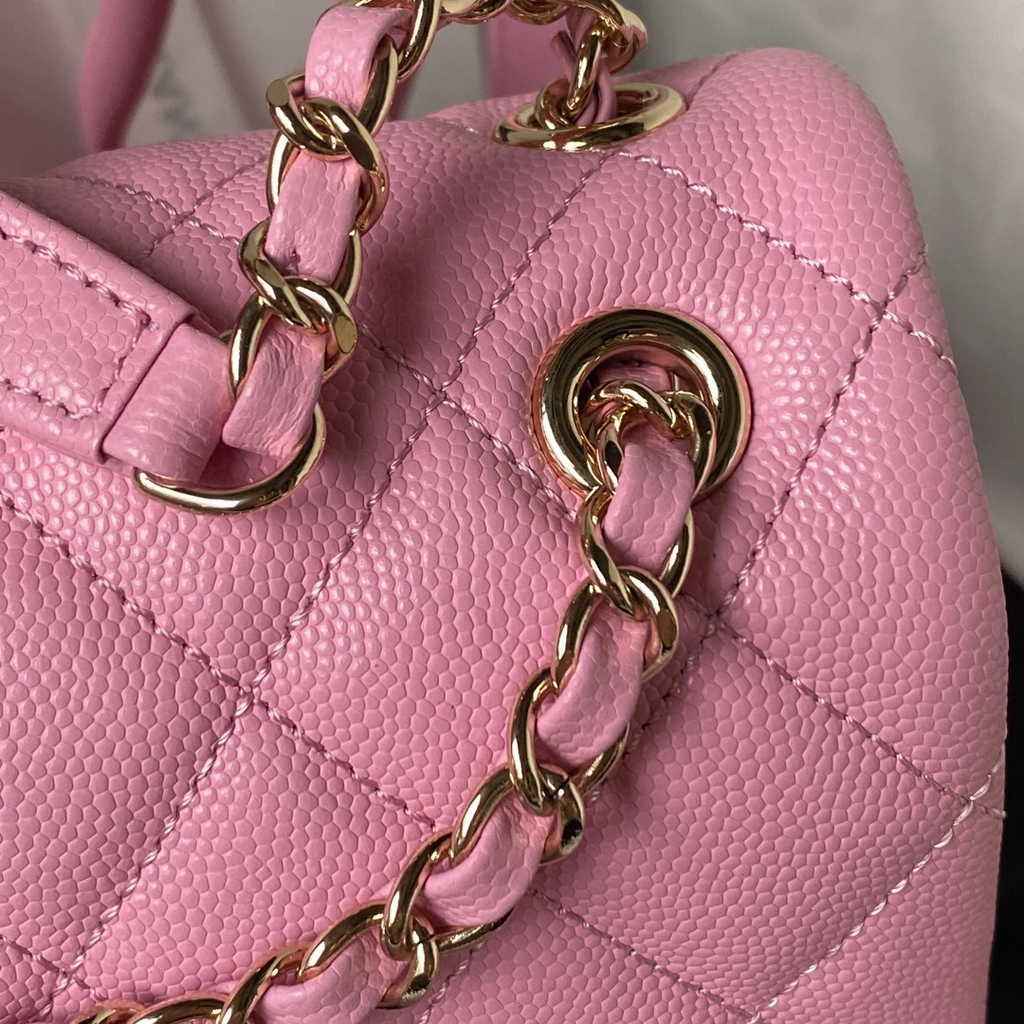 Chanel AS4058 Backpack Calfskin Gold-Tone Pink
