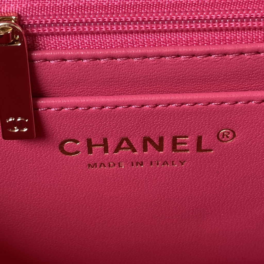 Chanel AS4140 Top Small Flap Bag Casual Style Lambskin Plum