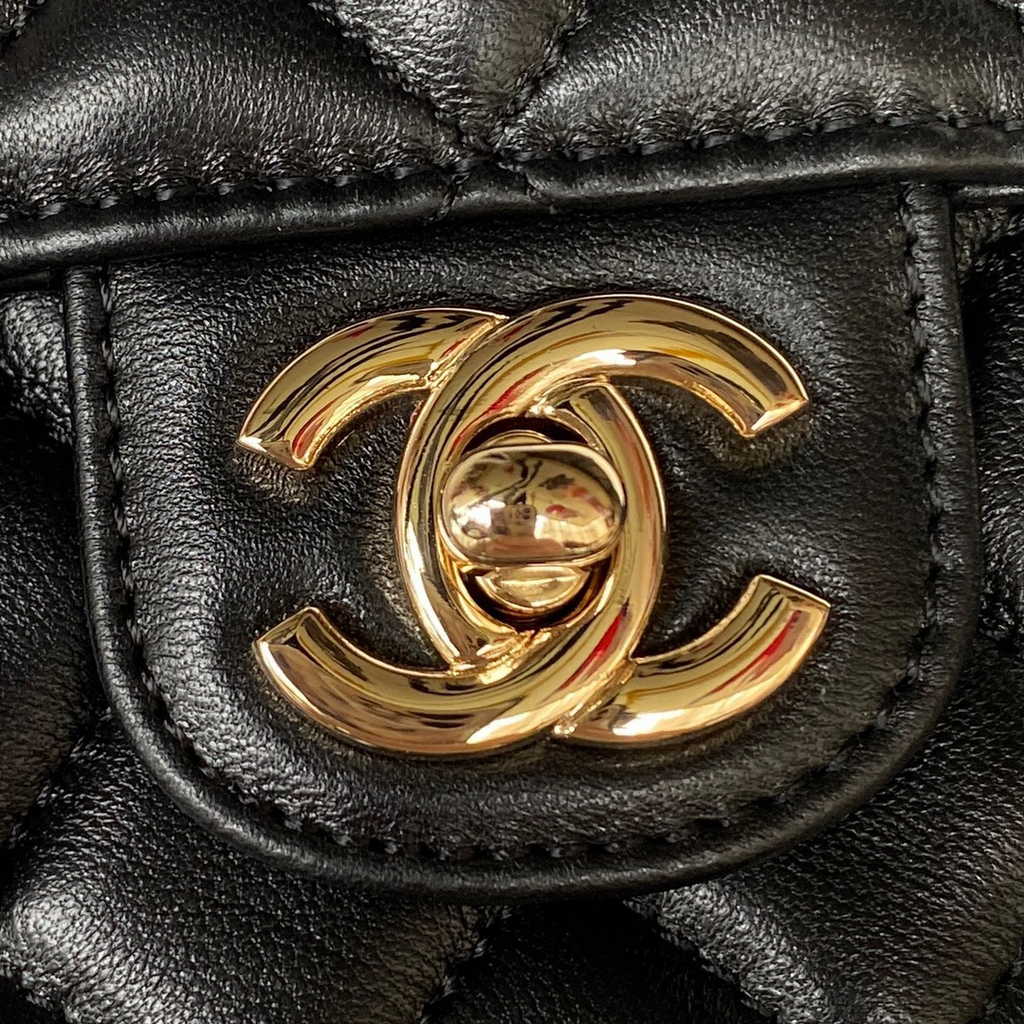 Chanel AS4141 Top Flap Bag Casual Style Lambskin Black