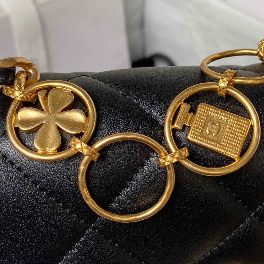 Chanel AS4274 Mini Flap Bag Lambskin Black