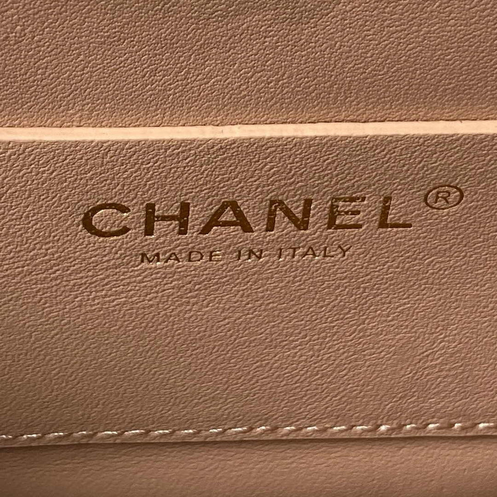 Chanel AS4286 Small flap bag with top handle Calfskin Apricot