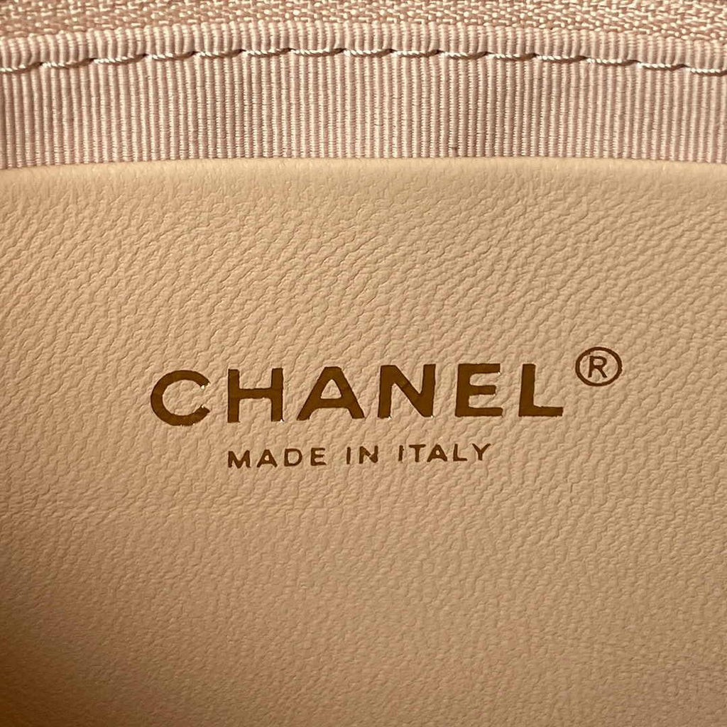 Chanel AS4287 Large hobo bag Shiny crumpled lambskin gold-tone apricot