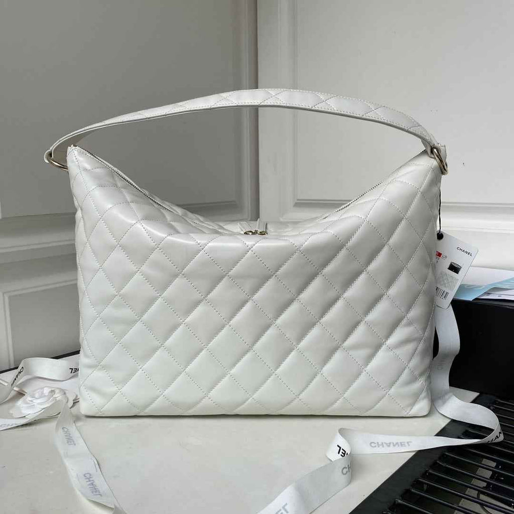Chanel AS4339 Maxi hobo bag Calfskin Beige