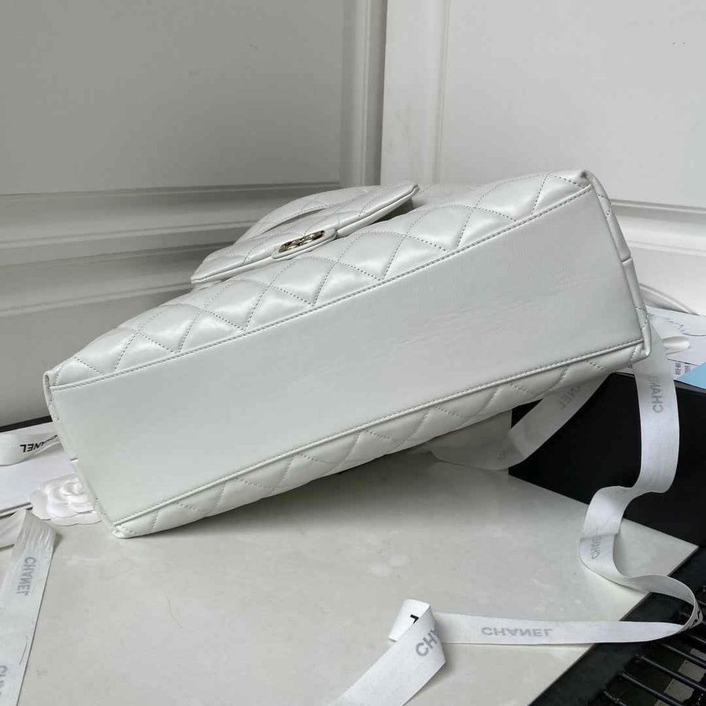 Chanel AS4339 Maxi hobo bag Calfskin Beige