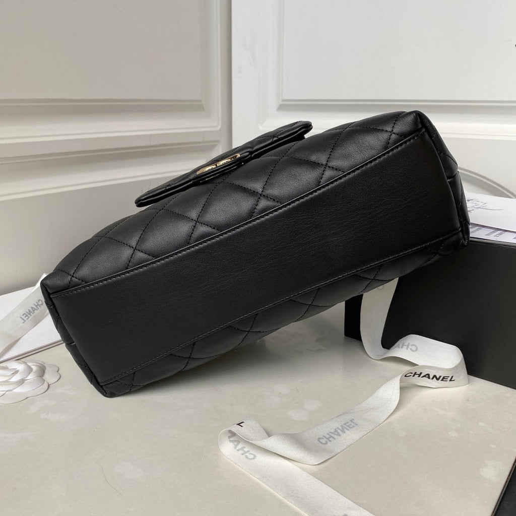 Chanel AS4347 Maxi hobo bag Calfskin Black