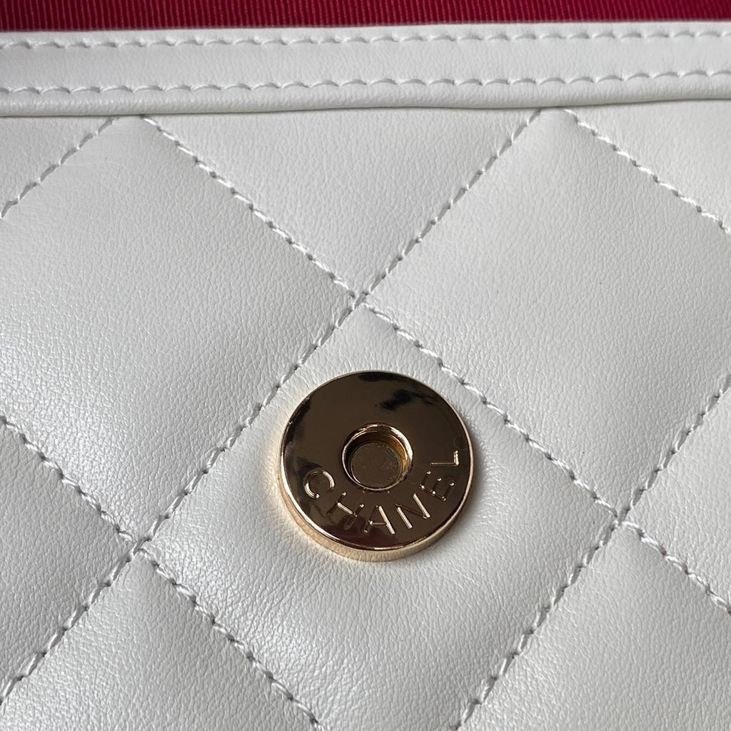 Chanel AS4347 Maxi hobo bag Calfskin Beige