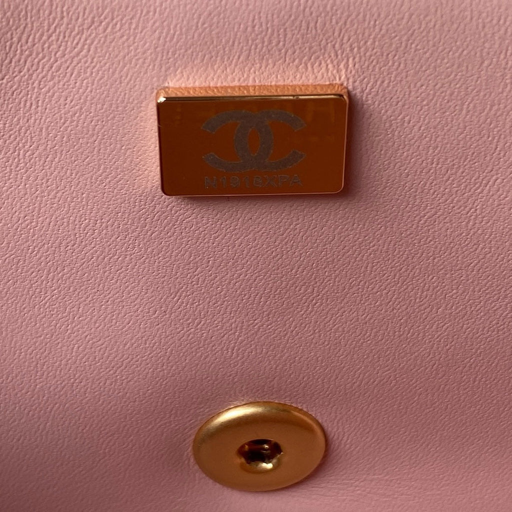 Chanel AS4362 Tote Flap Bag pink Lambskin Gold-tone metal