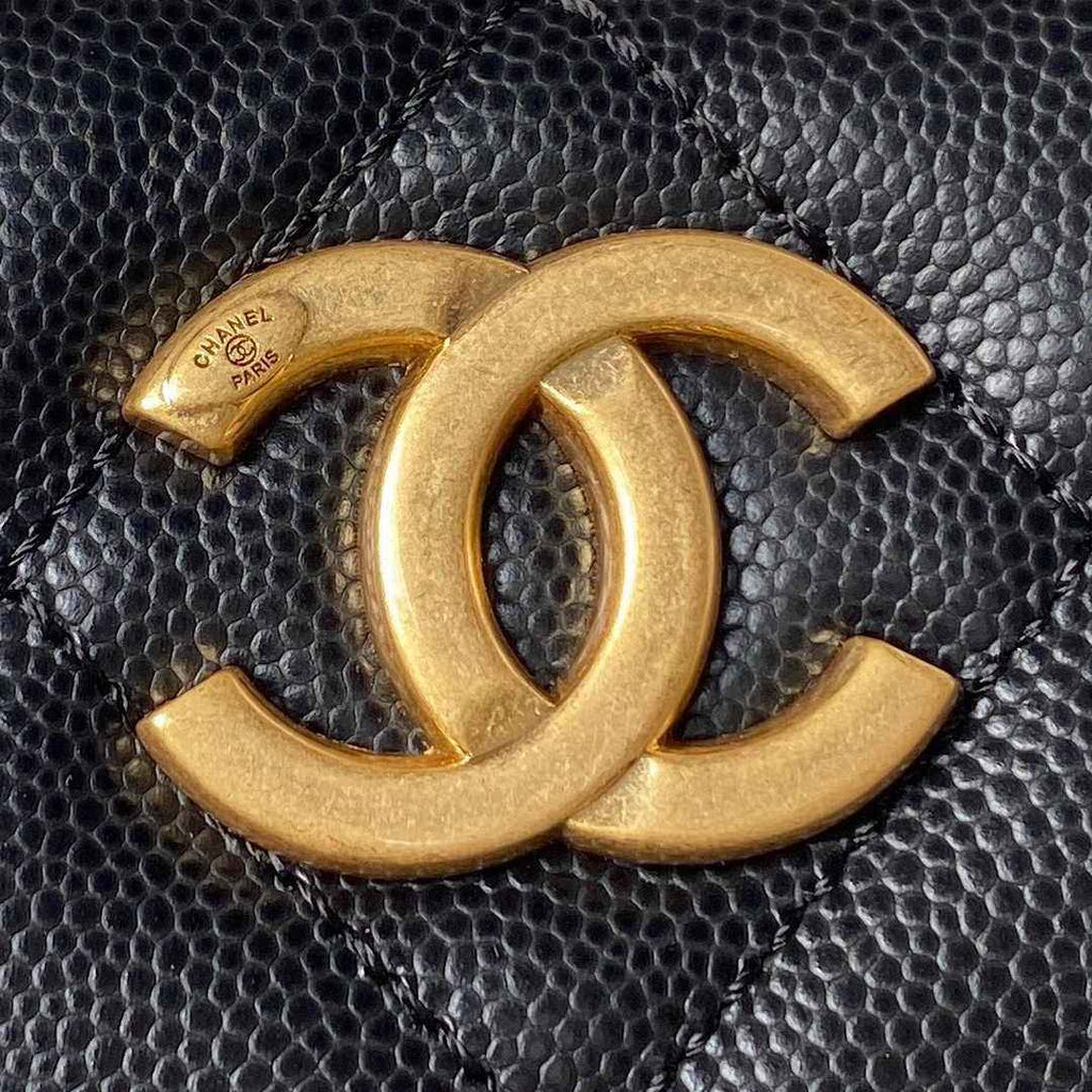 Chanel AS4597 Small Hobo Bag Grained Calfskin Black