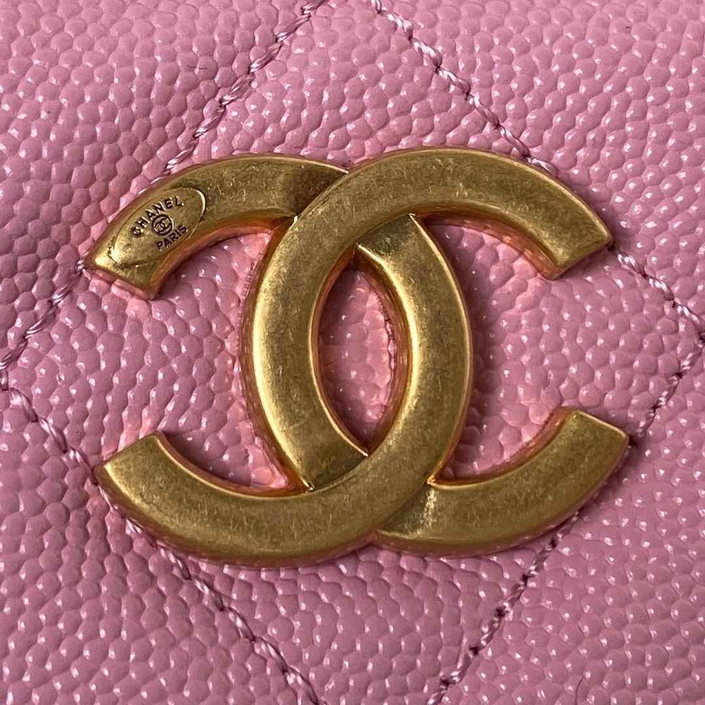 Chanel AS4597 Small Hobo Bag Grained Calfskin Pink