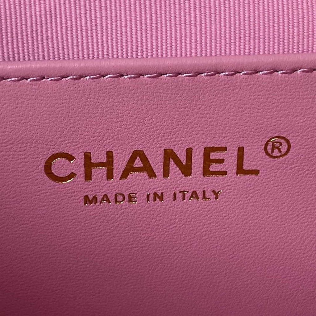 Chanel AS4597 Small Hobo Bag Grained Calfskin Pink