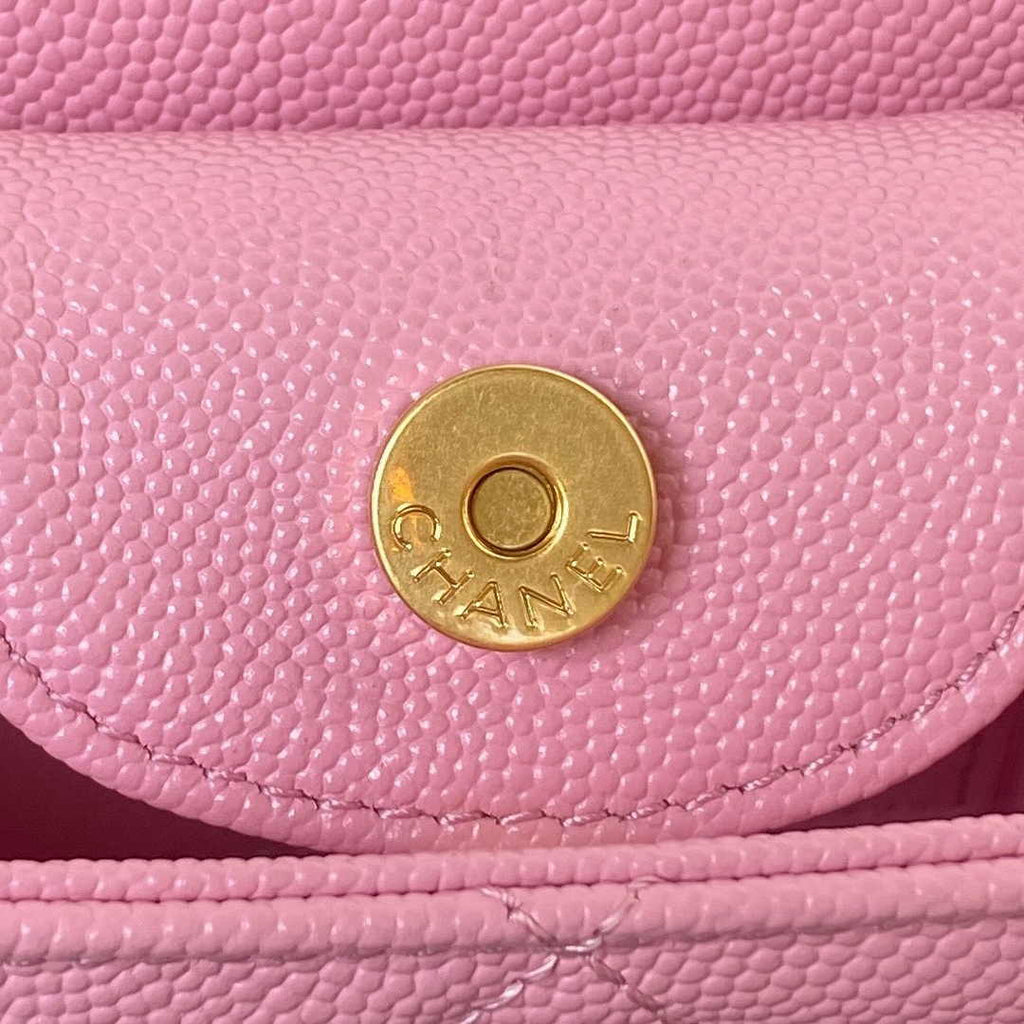 Chanel AS4597 Small Hobo Bag Grained Calfskin Pink