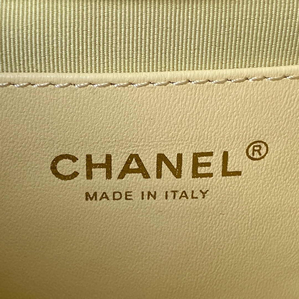 Chanel AS4597 Small Hobo Bag Grained Calfskin Yellow
