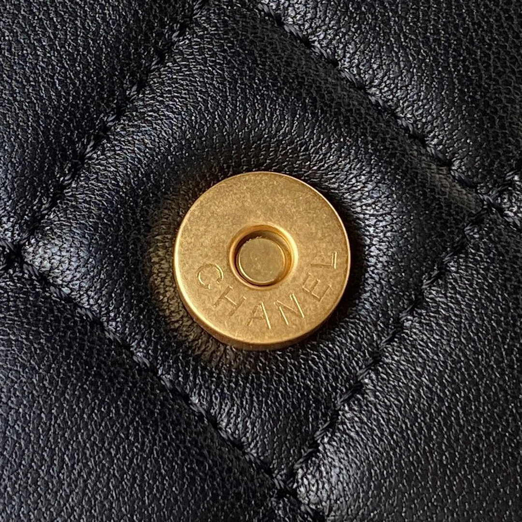 Chanel AS4603 Small Baguette bag Lambskin gold-tone metal Black