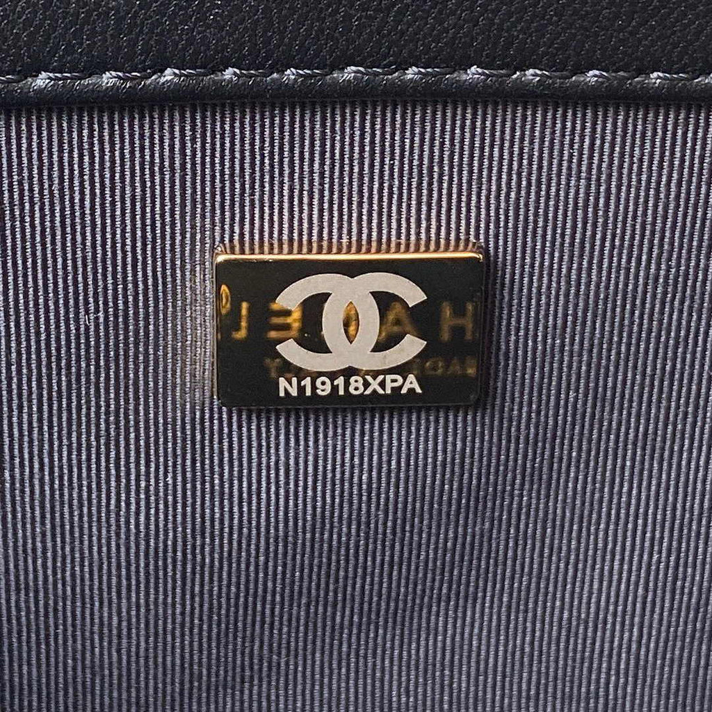Chanel AS4603 Small Baguette bag Lambskin gold-tone metal Black