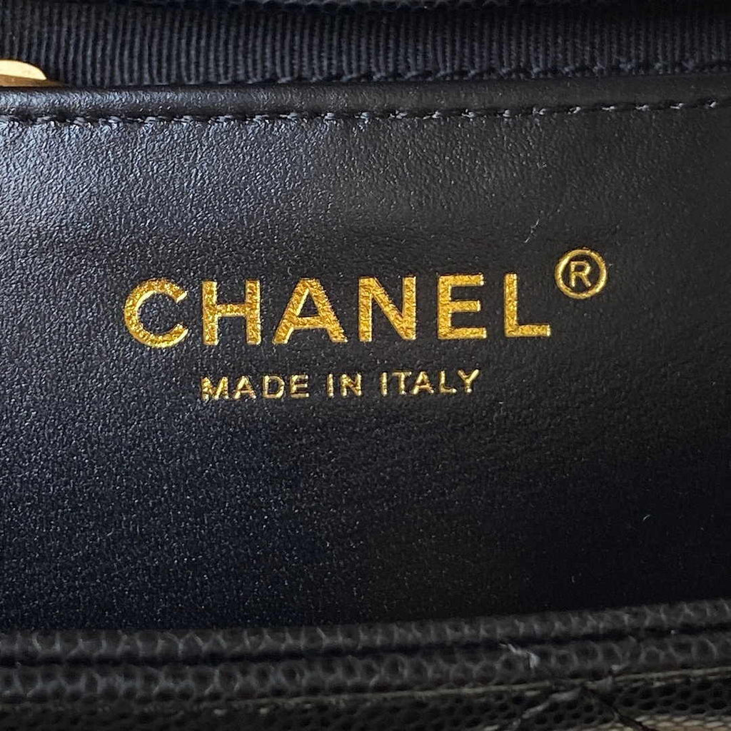 Chanel AS4612 Hobo Bag Grained Calfskin Black