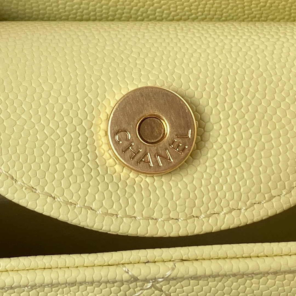 Chanel AS4612 Hobo Bag Grained Calfskin Yellow