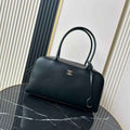 Chanel AS6211 Large Bowling Bag Calfskin Leather Black