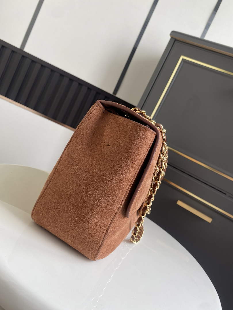 Chanel AS6281 Camel Suede Maxi Flap Bag