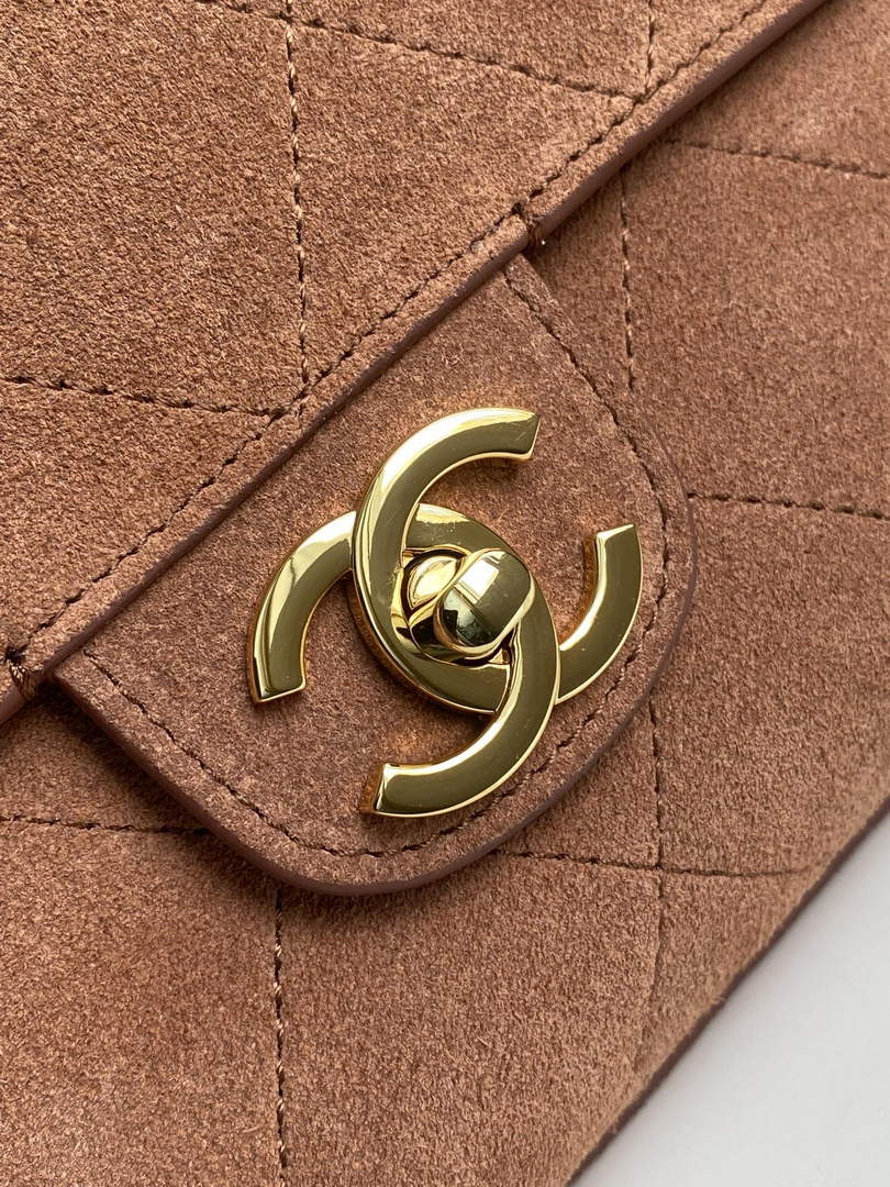 Chanel AS6281 Camel Suede Maxi Flap Bag