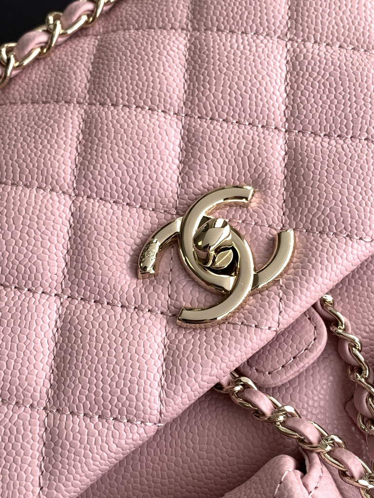 Chanel AS3860 backpack Lambskin gold Pink