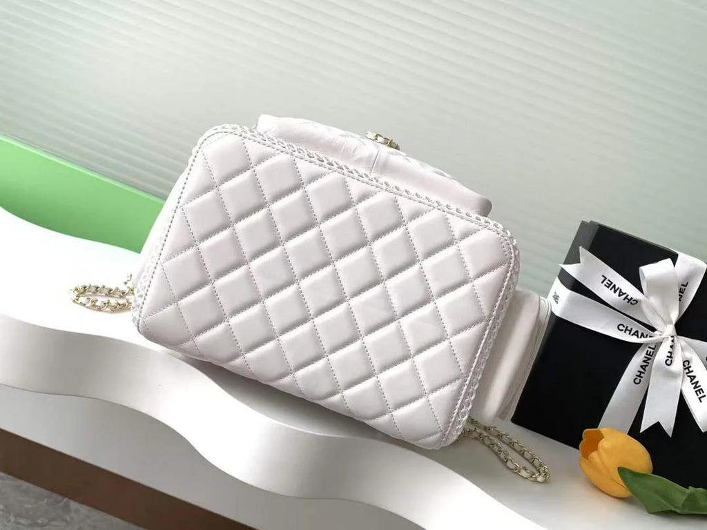 Chanel Large Backpack, Mesh, AS5492 shiny lambskin