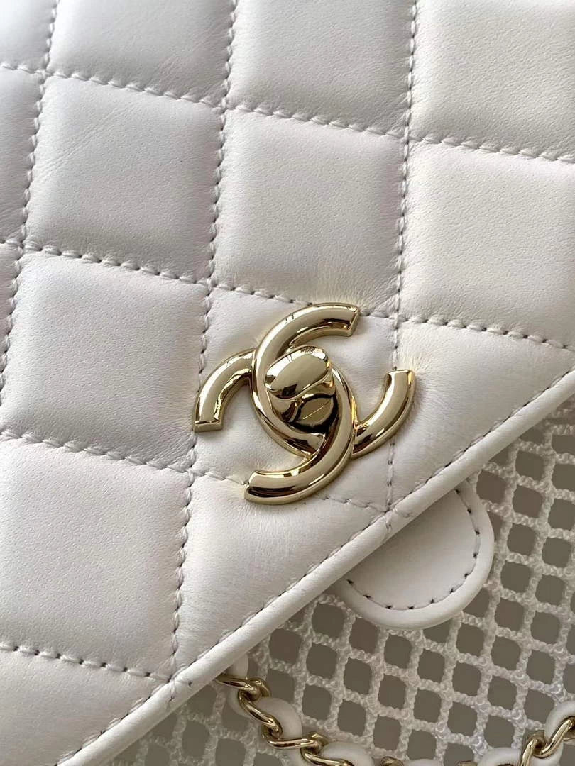 Chanel Large Backpack, Mesh, AS5492 shiny lambskin