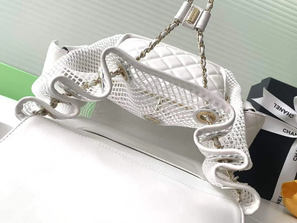 Chanel Large Backpack, Mesh, AS5492 shiny lambskin