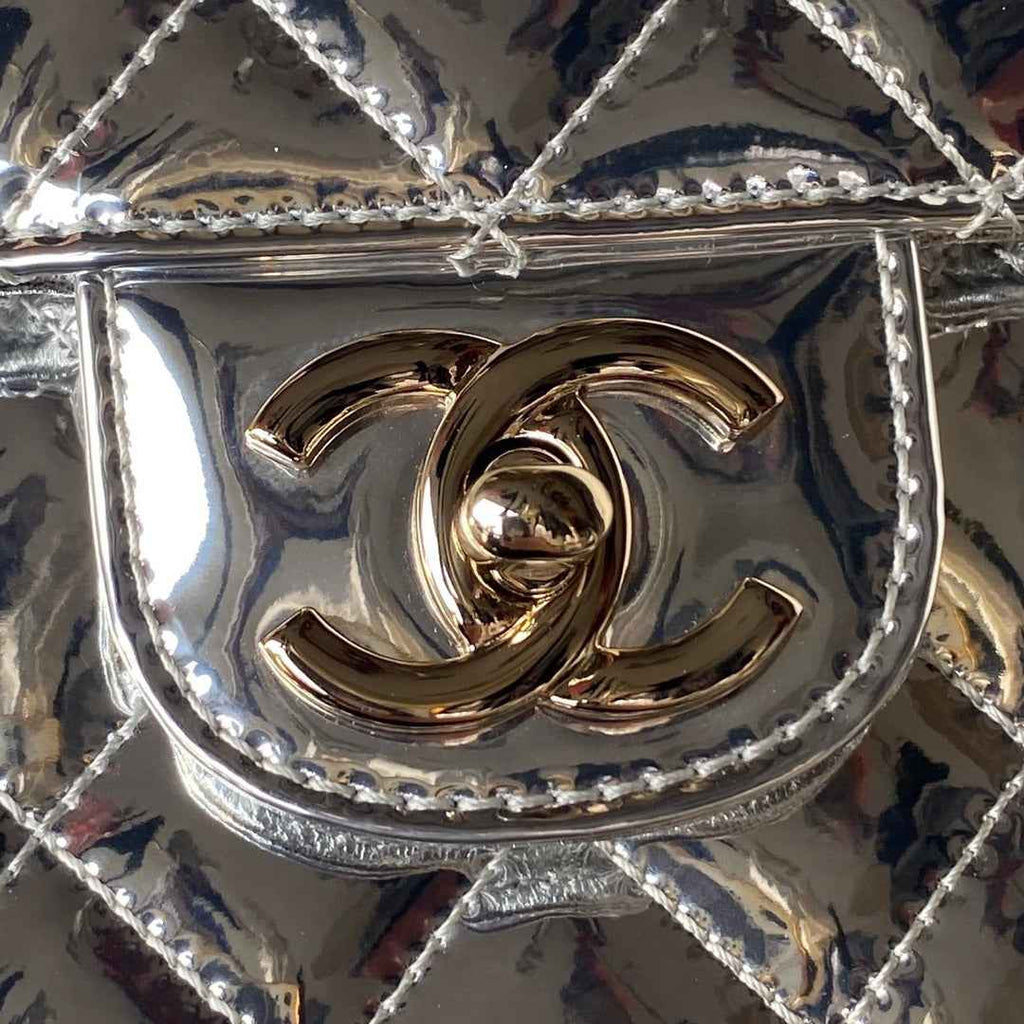 Chanel Backpack star coin purse AS4649 Mirror calfskin Silver