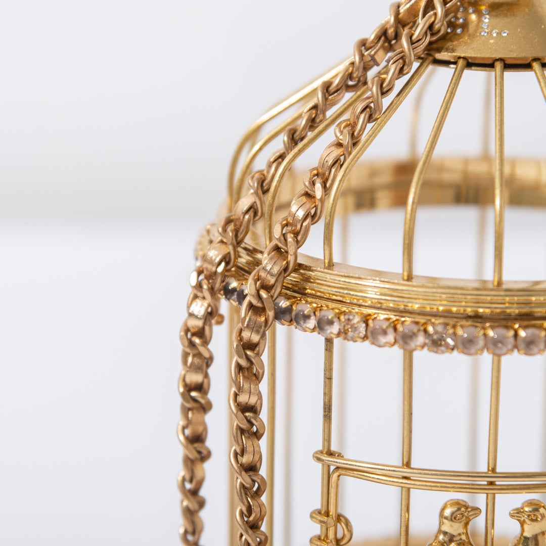 Chanel Bird Cage Bag Runway Evening Bag Apricot