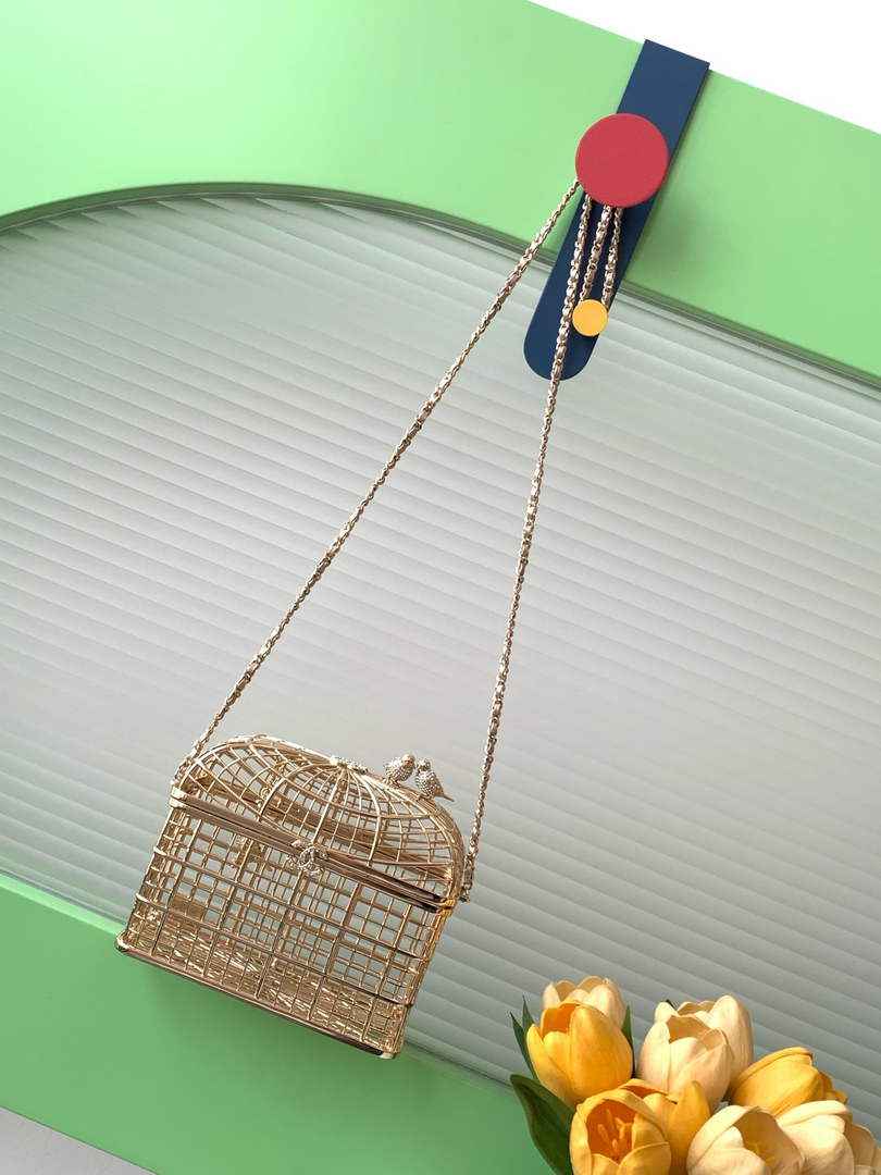 Chanel Bird Cage Minaudiere Case AS5495 Gold