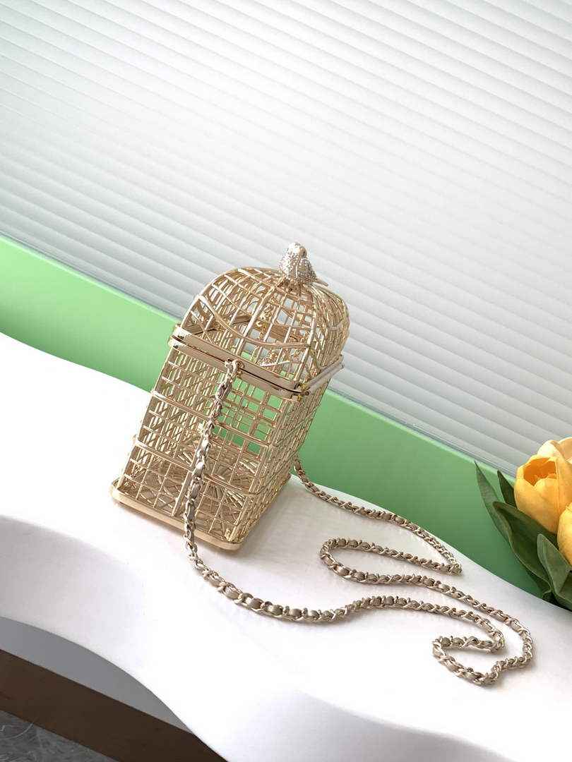 Chanel Bird Cage Minaudiere Case AS5495 Gold