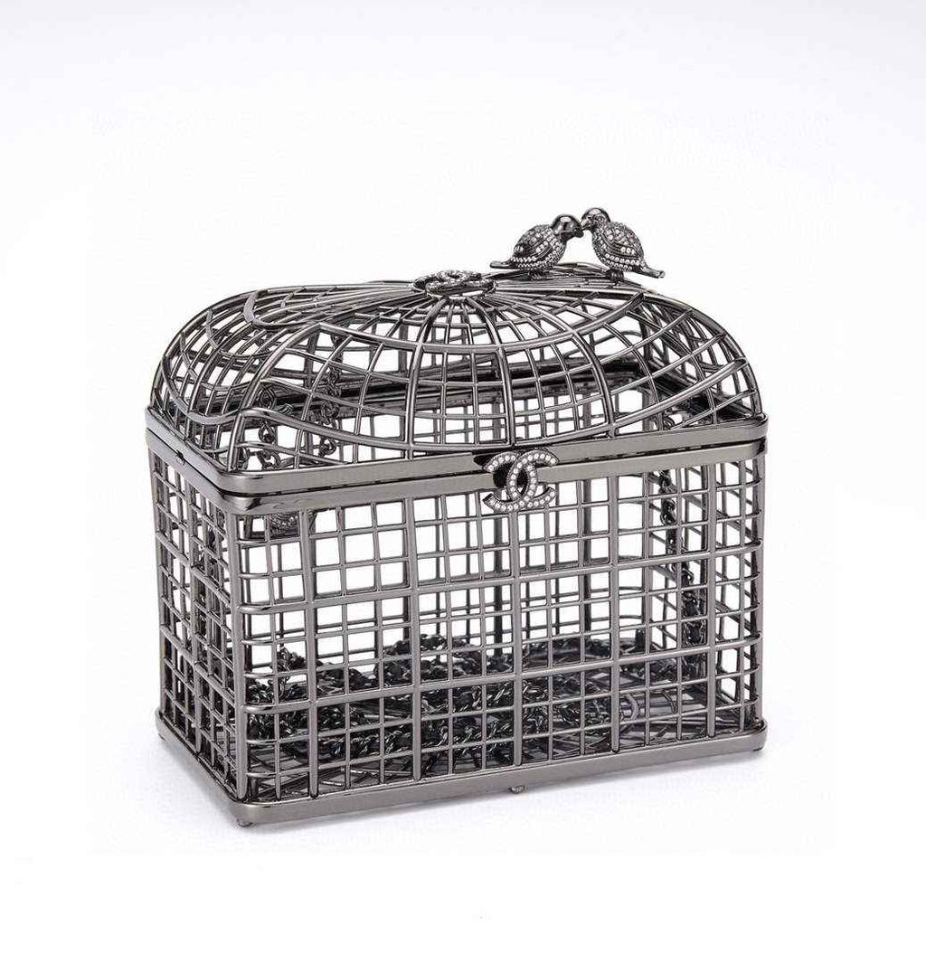 Chanel Bird Cage Minaudiere Case AS5495 Black